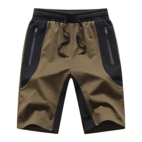 JustSun Kurze Hose Herren Shorts Sommer Jogginghose Kurz Sporthose Herren Baumwolle Sweat Gym Sport Shorts Armeegrün 2XL JustSun Kurze Hose Herren Shorts Sommer Jogginghose Kurz Sporthose Herren Baumwolle Sweat Gym Sport Shorts Armeegrün 2XL von JustSun