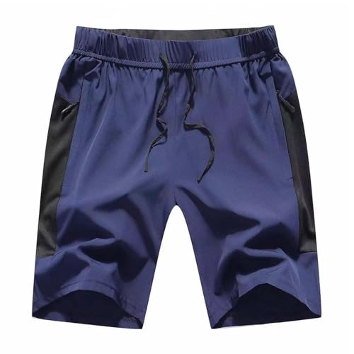 JustSun Kurze Hosen Herren Shorts Sommer Sport Sporthose Jogginghose Herren Kurz Trainingshose Männer Schnell Trocknend Laufshorts Sweatshorts Leicht mit Reißverschluss Blau M von JustSun
