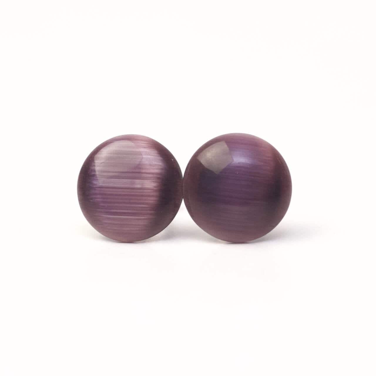 Edelstahl Cateye Ohrstecker in Violett - Geschenkidee Just Trisha Edelstahl Cateye Ohrstecker in Violett - Geschenkidee Just Trisha von JustTrisha