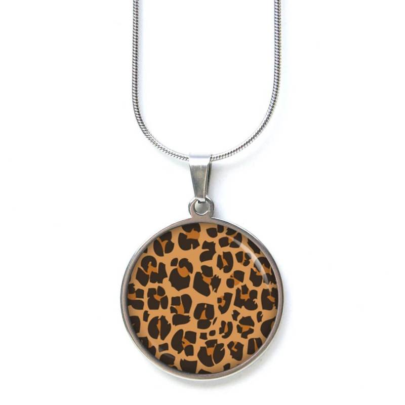 Edelstahl Kette Leoparden Muster Leopard - Geschenkidee Von Just Trisha von JustTrisha