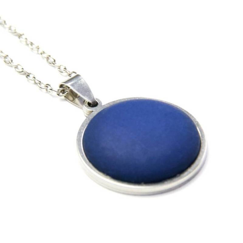 Edelstahl Polaris Kette in Dunkelblau - Materialwahl Geschenkidee Just Trisha von JustTrisha