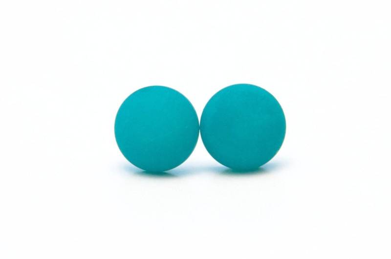 Ohrstecker - Clipse Ohrhänger Mit Polaris Perle Emerald Matt Edelstahl Schmuck Geschenkidee Just Trisha von JustTrisha