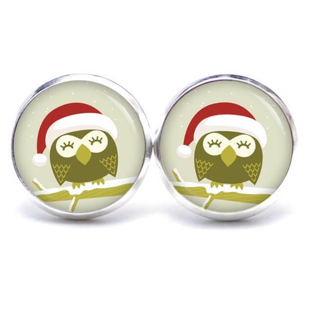 Ohrstecker Ohrhänger Clipse Eule Weihnachten Xmas Reindeer Nikolaus/Geschenkidee Von Just Trisha von JustTrisha