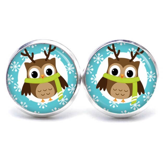 Ohrstecker Ohrhänger Clipse Eule Weihnachten Xmas Reindeer Nikolaus Geschenkidee Von Just Trisha von JustTrisha