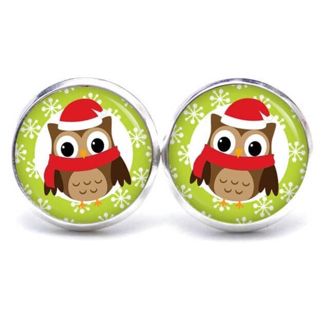 Ohrstecker Ohrhänger Clipse Eule Weihnachten Xmas Reindeer Nikolaus Weihnachtsmann Geschenkidee Von Just Trisha von JustTrisha
