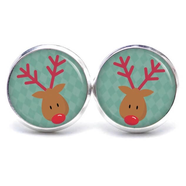 Ohrstecker Ohrhänger Clipse Weihnachten Rudolph Xmas Reindeer/Geschenkidee Von Just Trisha von JustTrisha