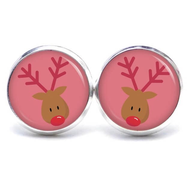 Ohrstecker Ohrhänger Clipse Weihnachten Rudolph Xmas Reindeer Geschenkidee Von Just Trisha von JustTrisha