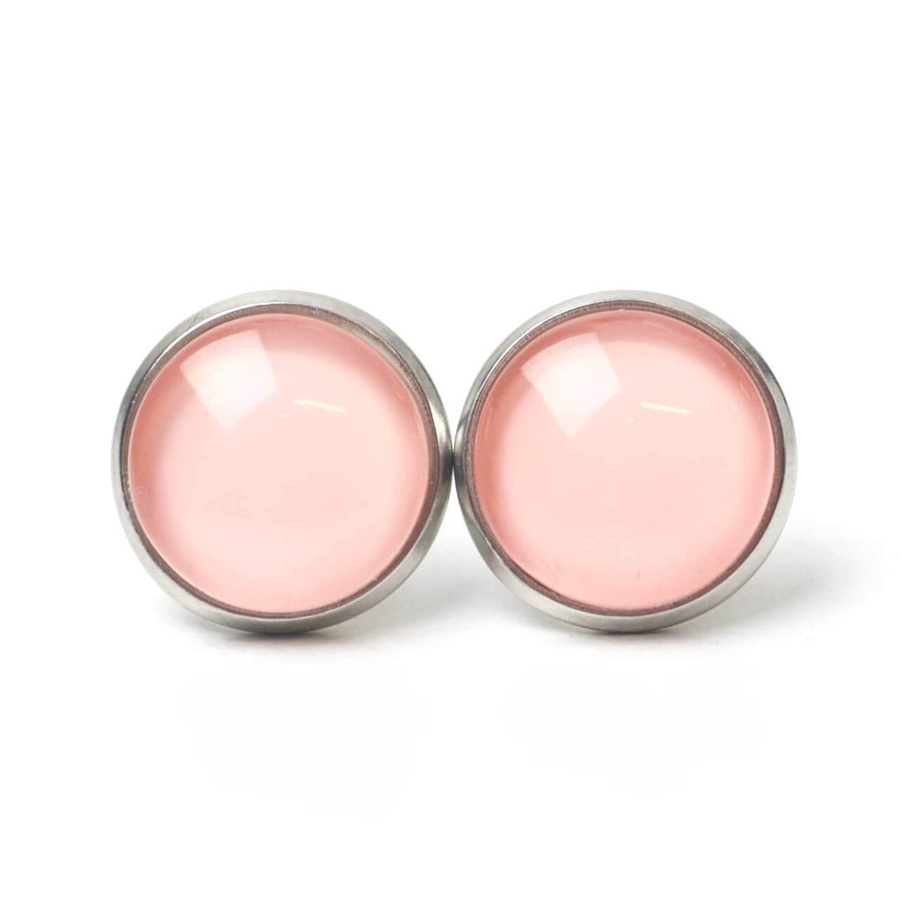 Ohrstecker Ohrhänger Clipse Zart Rosa Hellrosa - Verschiedene Größen Geschenkidee Von Just Trisha von JustTrisha