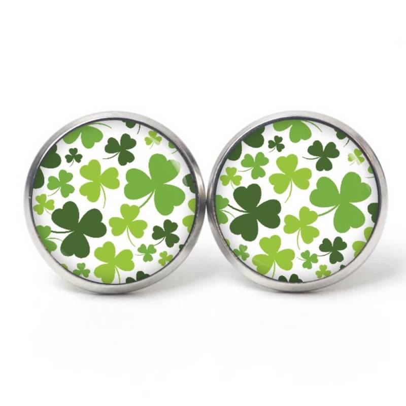 Ohrstecker Ohrhänger Ohrclipse Klee Kleeblätter Kleeblatt Glücksbringer, St. Patricks Day, Geschenkidee Von Just Trisha von JustTrisha