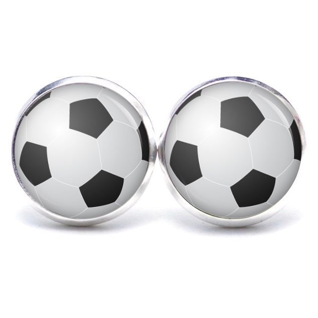 Ohrstecker Ohrringe Ohrclipse Fußball Weltmeisterschaft Europameisterschaft - Verschiedene Größen Geschenkidee Just Trisha von JustTrisha