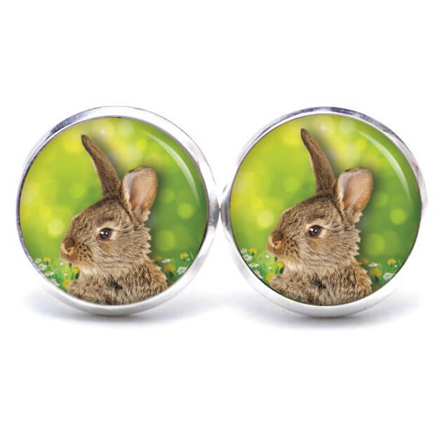 Ohrstecker Ohrringe Ostern Osterhase Kaninchen, Edelstahl, Verschiedene Größen von JustTrisha