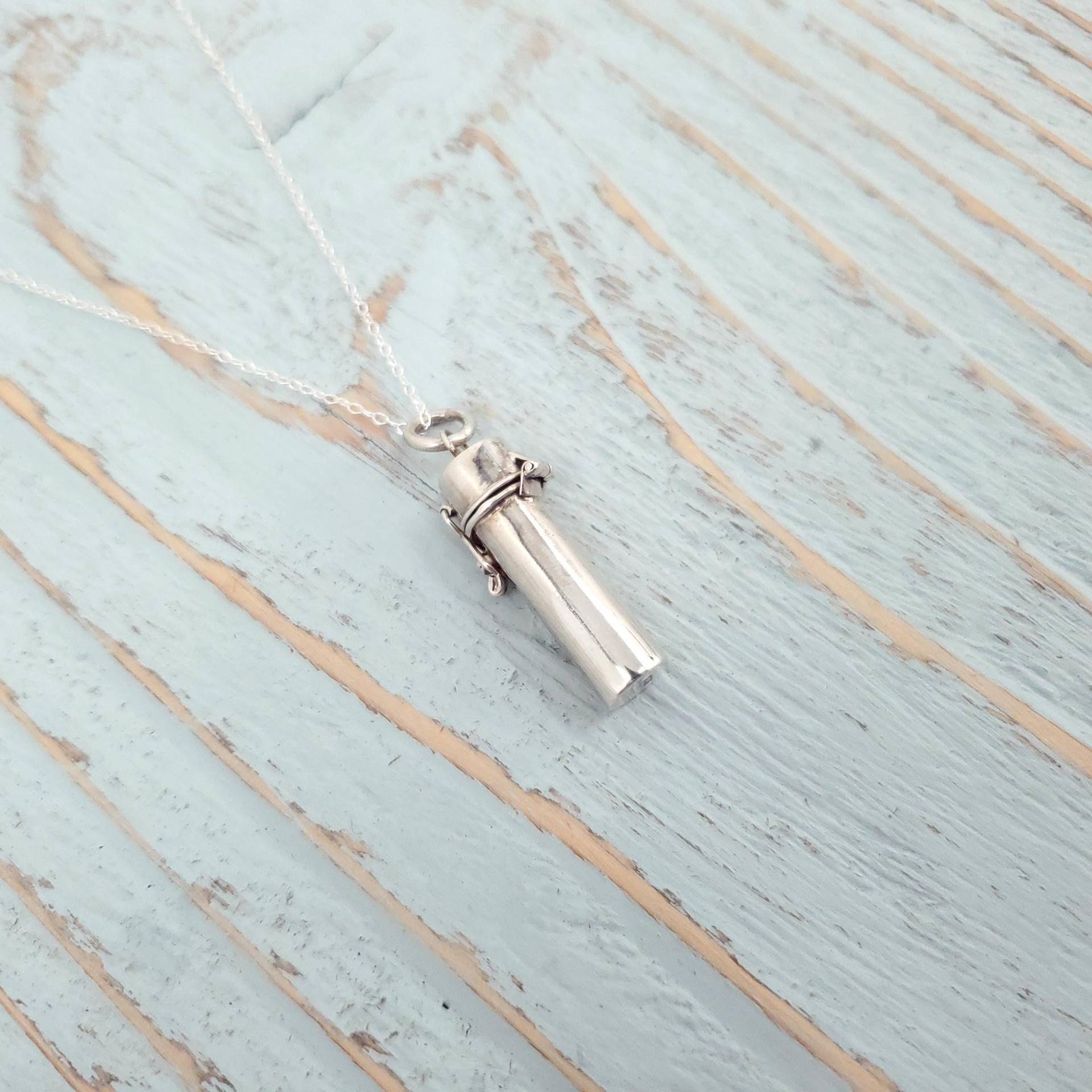 Kapsel-Halskette Aus Sterlingsilber, Für Urne, Schmuck Und Medaillon von JustVial