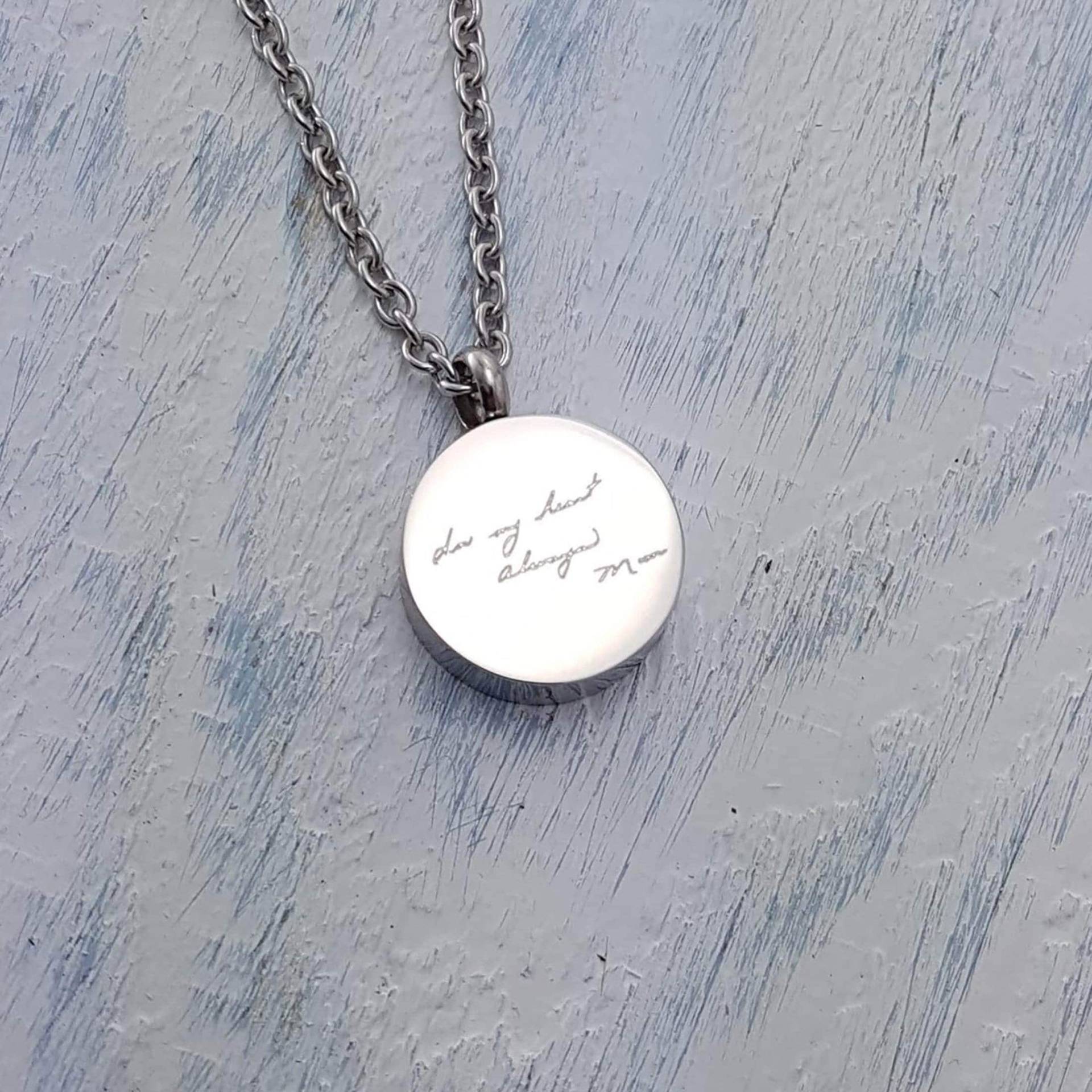 Personalisierte Urne Mit Gravur Handschrift Andenken, Edelstahl Haustier Gedenkstätte von JustVial