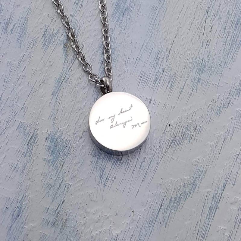 Personalisierte Urne Mit Gravur Handschrift Andenken, Edelstahl Haustier Gedenkstätte von JustVial