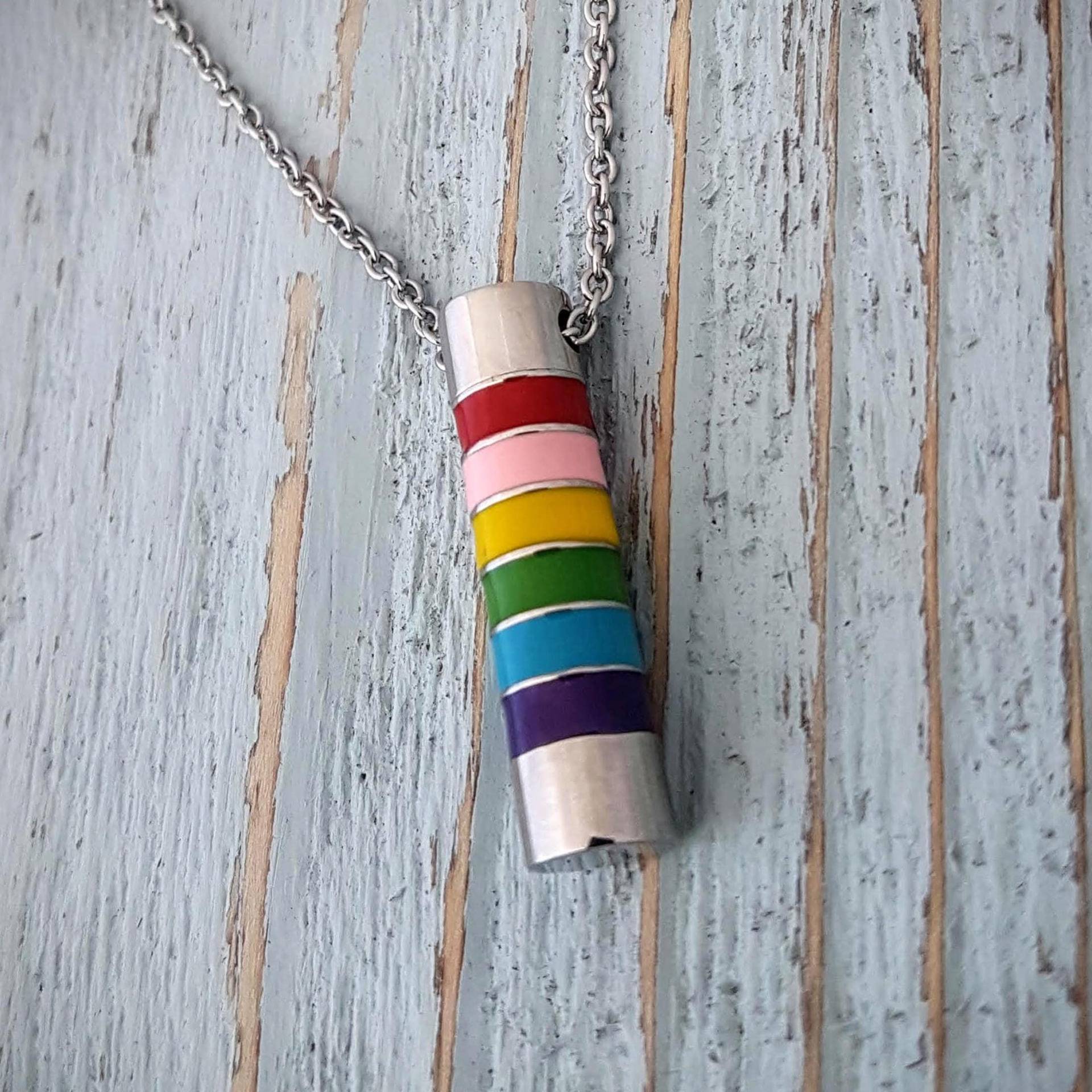 Regenbogen Urne Aus Feuerbestattung Lgbtq Capsule Medaillon Mit Gravur von JustVial