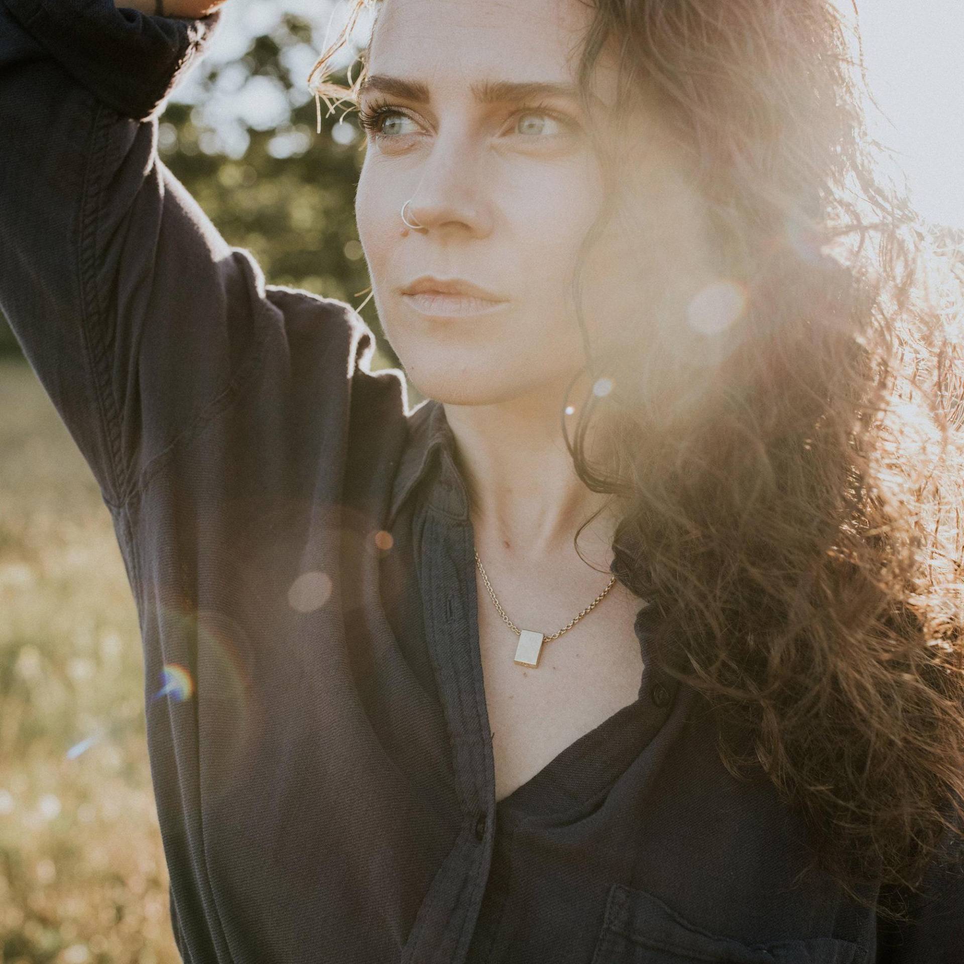 Vermeil Gold Würfel Urne Halskette Sterling Silber Schmuck Mit Gravur - Haustier-Denkmal von JustVial