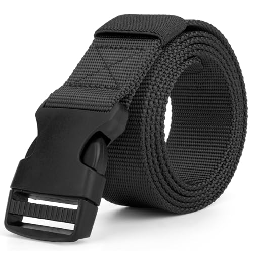 Justay Comf Gürtel Herren Nylon Canvas Belt für Herren,Gürtel Stufenlos Verstellbarer Stoffgürtel Geschenke von Justay Comf
