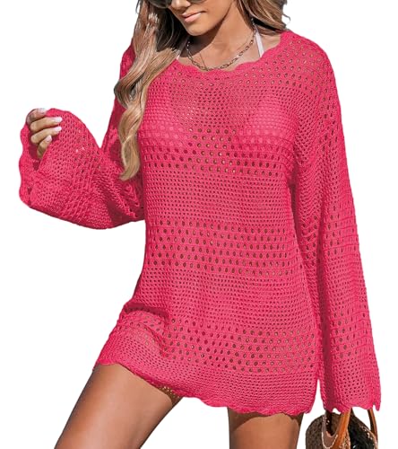 Justay Comf Strandkleid Damen Strandmode Strandkleider Gestrickt Aushöhlen Sommerkleid Langarm Pareo Damen Strand Bademode Justay Comf Strandkleid Damen Strandmode Strandkleider Gestrickt Aushöhlen Sommerkleid Langarm Pareo Damen Strand Bademode von Justay Comf