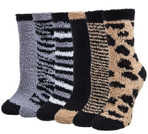 Justay Sowarm Damen Kuschelsocken Flauschige Socken Wintersocken 39-42 Haussocken Warme Bettsocken Korallenfleece Plüschsocken Geschenke für frauen von Justay Sowarm