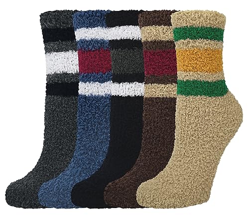 Justay Sowarm Kuschelsocken Herren Flauschige Socken Damen Wintersocken Haussocken Warme Bettsocken Korallenfleece Plüschsocken Geschenke Socken Weihnachtsgeschenke, Multipack von Justay Sowarm