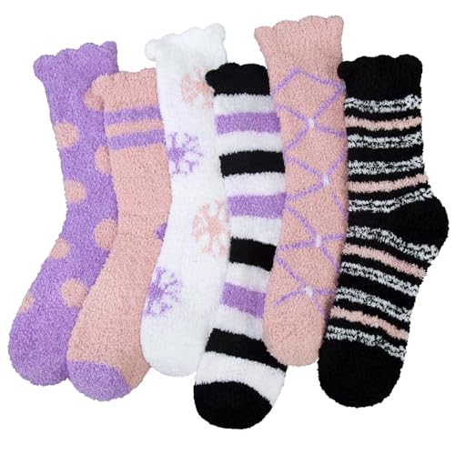 Justay Sowarm Damen Kuschelsocken Flauschige Socken Wintersocken 39-42 Haussocken Warme Bettsocken Korallenfleece Plüschsocken Geschenke Geschenke für frauen von Justay Sowarm