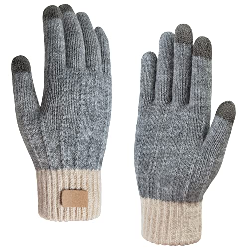 Justay Sowarm Handschuhe Damen Touchscreen Handschuhe Winterhandschuhe Thermohandschuhe Outdoor Strick Handy Handschuhe Weihnachten Geschenke von Justay Sowarm