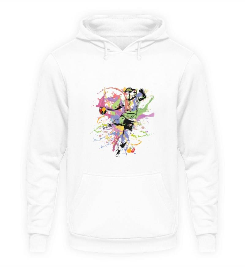 Handball Woman Figur - Unisex Kapuzenpullover Hoodie von Justhandball