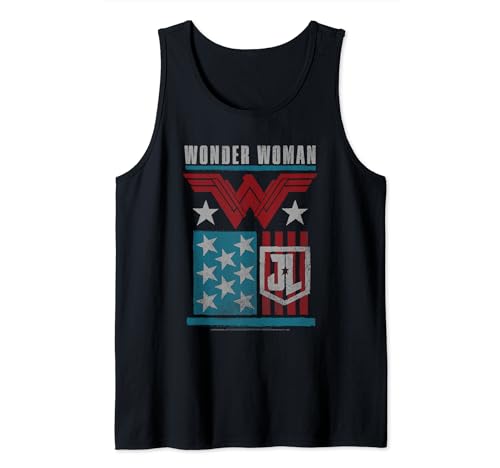 Justice League Movie Wonder Woman US Flag Tank Top Justice League Movie Wonder Woman US Flag Tank Top von Justice League Movie