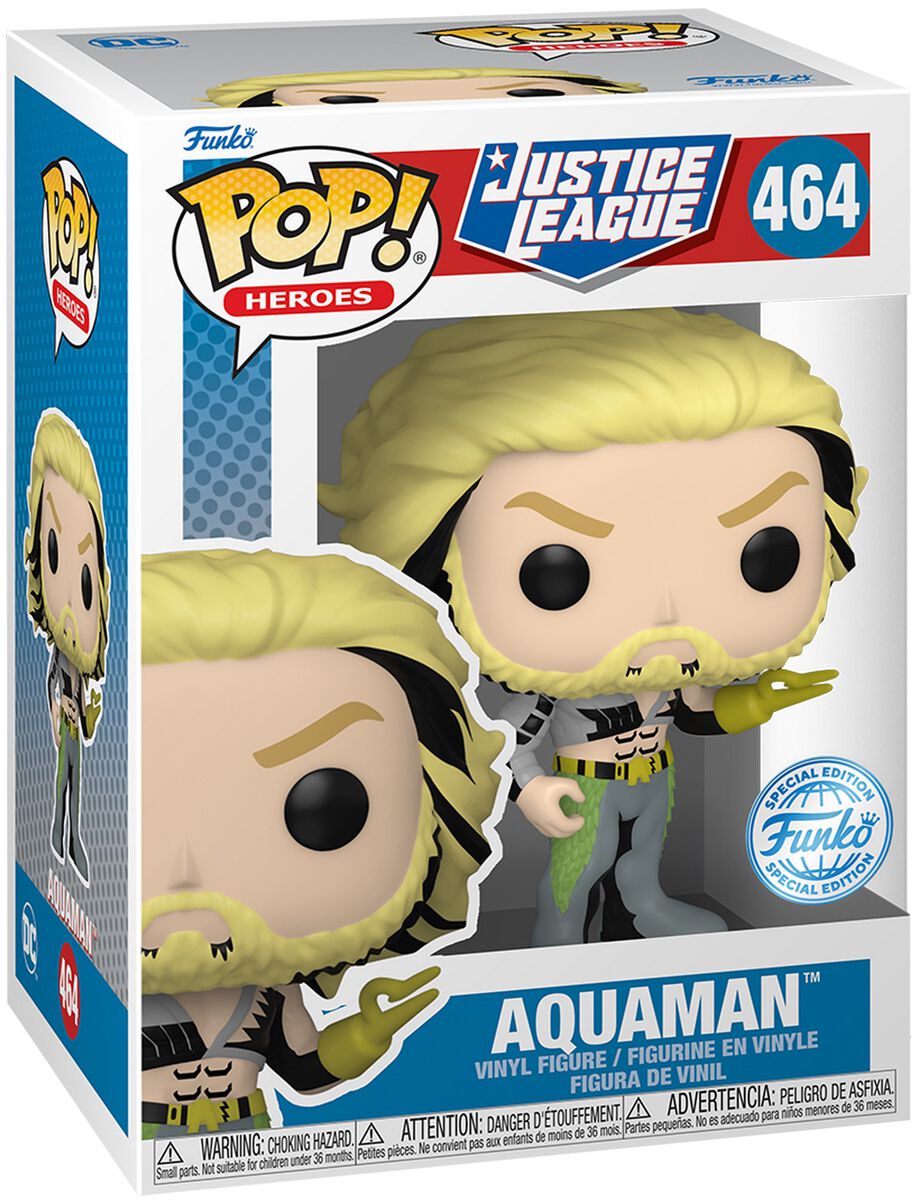 Justice League - Aquaman Vinyl Figur 464 - Funko Pop! Figur - Funko Shop Deutschland - Lizenzierter Fanartikel von Justice League