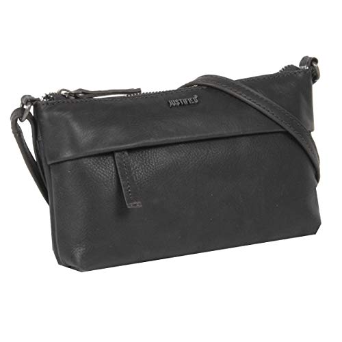 Justified Bags® Nynke Small Folded Shoulderbag Black von Justified