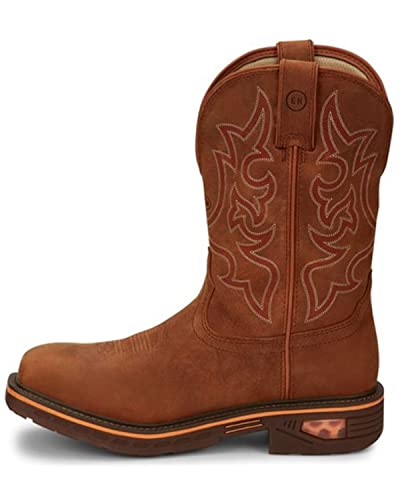 Justin Resistor Cr4011 Herren Western-Arbeitsstiefel, wasserdicht, weiche Zehenpartie, Russett, 12 von Justin Original Work