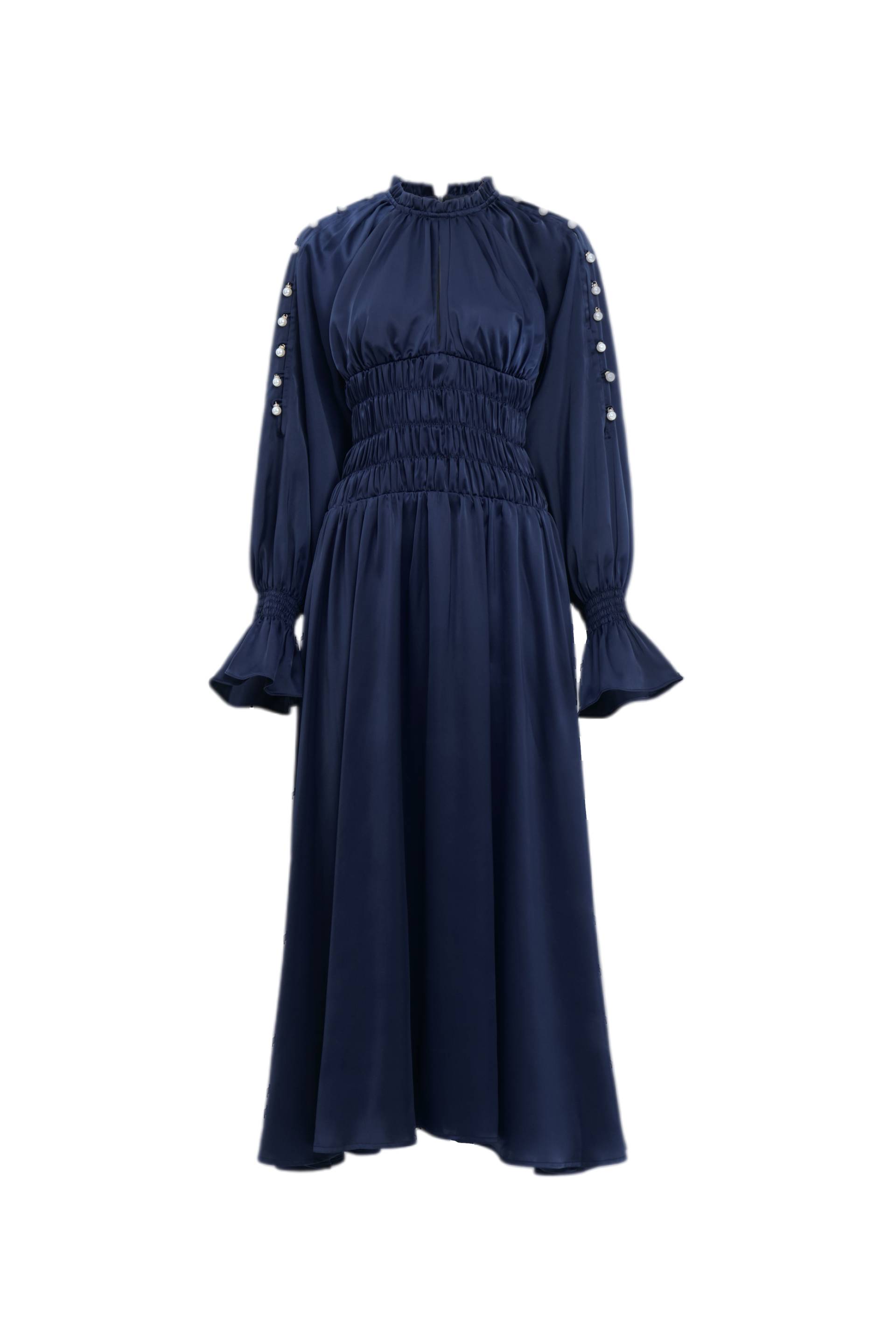 JUSTIN TONG | Darling Maxi Dress | Women's Dark Blue Midi dresses JUSTIN TONG | Darling Maxi Dress | Women's Dark Blue Midi dresses von JUSTIN TONG