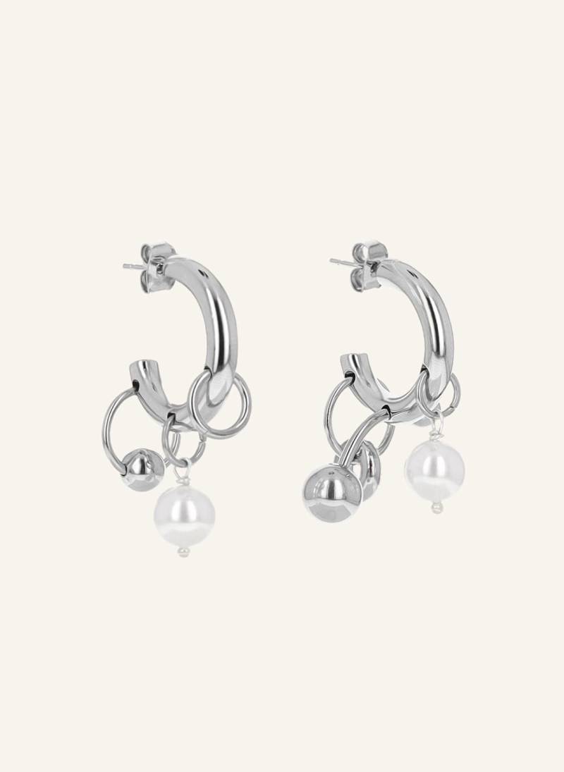 Justine Clenquet Creolen Chase Earrings By Glambou silber von Justine Clenquet