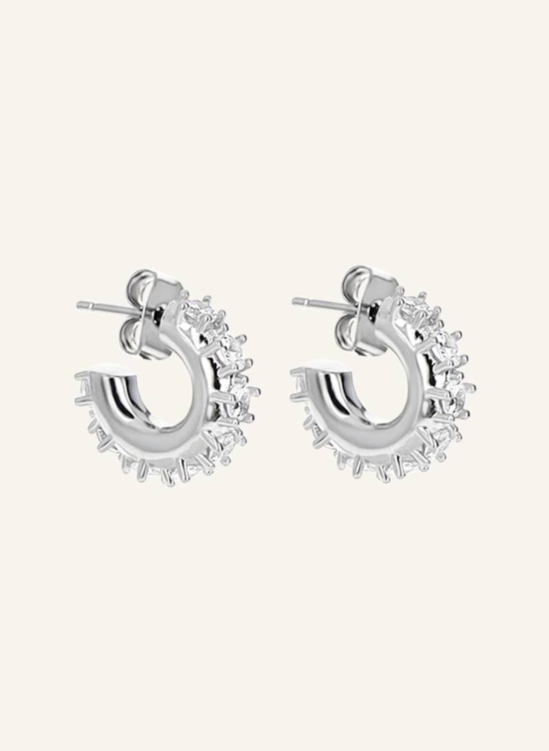 Justine Clenquet Creolen Nina Small Earrings By Glambou silber von Justine Clenquet