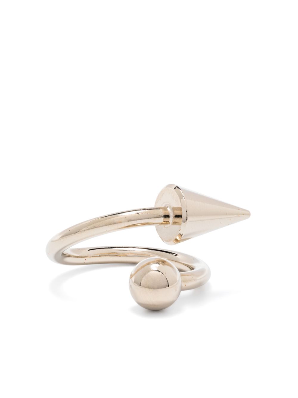 Justine Clenquet Miya Ring mit spitzer Niete - Gold von Justine Clenquet