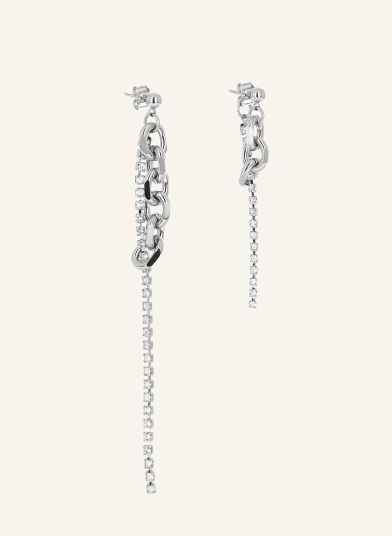 Justine Clenquet Ohrhänger Dana Crystal Earrings By Glambou silber von Justine Clenquet