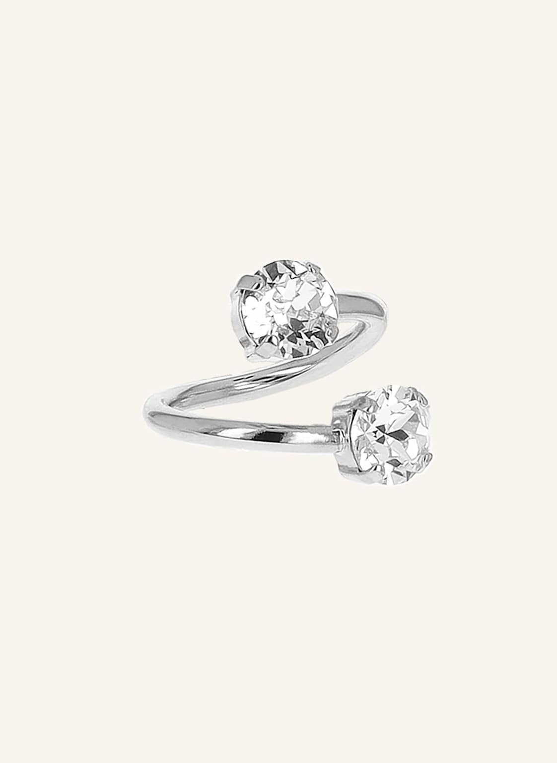 Justine Clenquet Ringe Chris Crystal By Glambou silber von Justine Clenquet