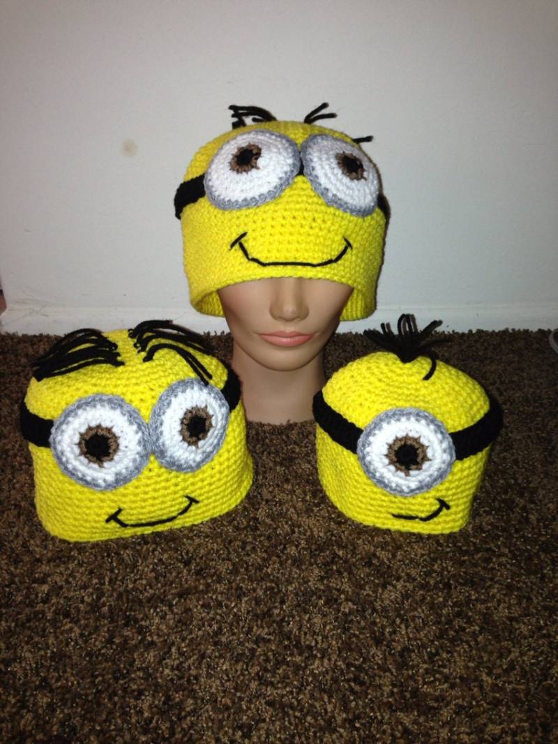 Minions Von Ich Einfach Unverbesserlich | Hut Mütze Gehäkelt Minions Von Ich Einfach Unverbesserlich | Hut Mütze Gehäkelt von JustinesCCC