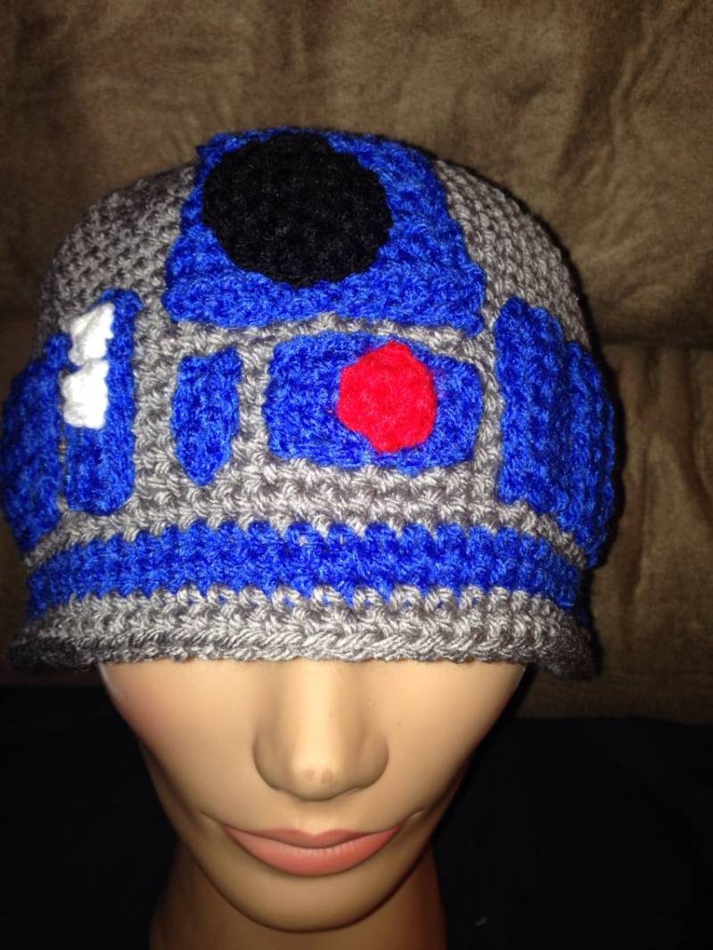 Roboter Mütze | Blau Und Grau Roboter Mütze | Blau Und Grau von JustinesCCC