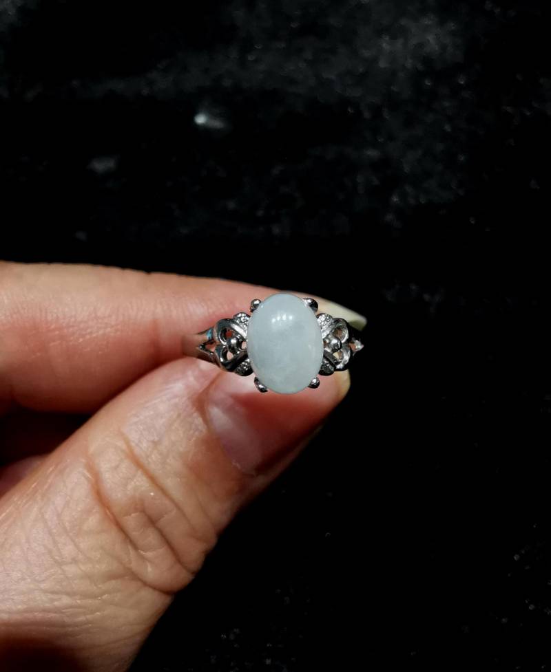 Eleganter Jade-Ring - 925Er Silber Ring Perfektes Geschenk Für Die Frau von JustringSJ