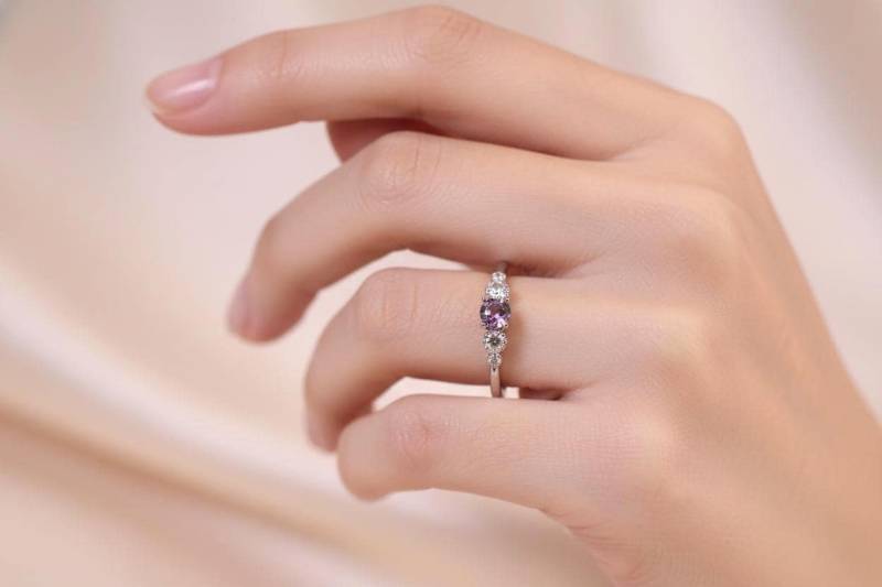 Feiner Fünfstein-Ring Aus 925 Silber Natürlicher Turmalin Spinell Verstellbarer Damenring Geschenk Für Sie von JustringSJ