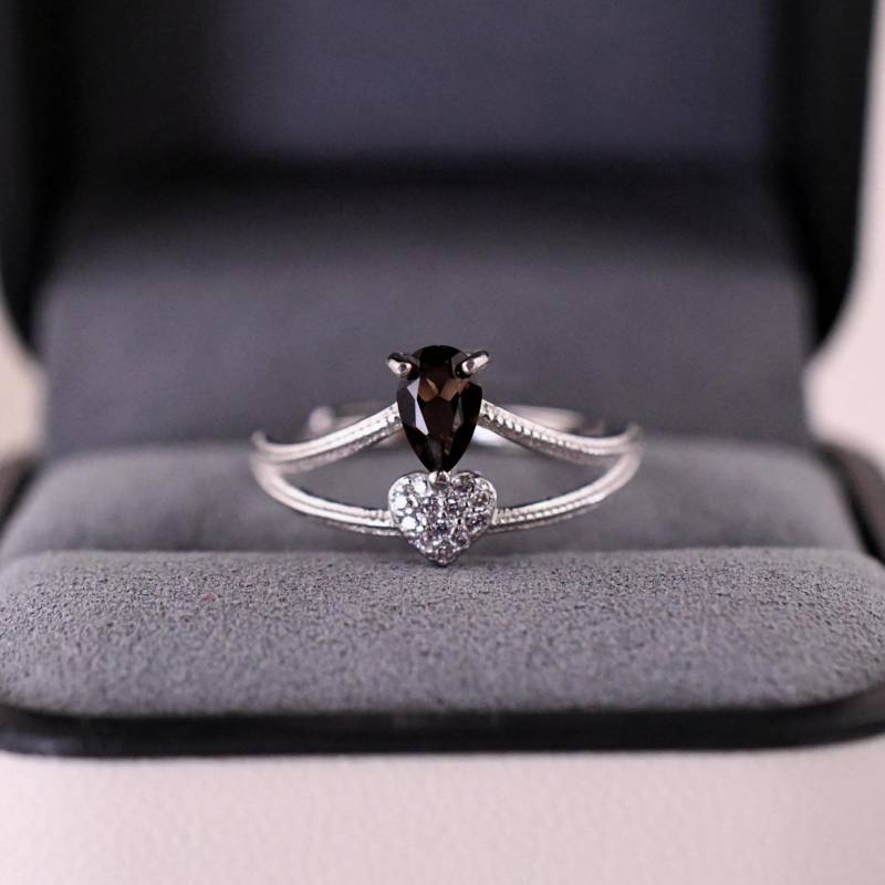 Natürlicher Brauner Kristallring Edelstein 925Er Silber, Mit 18K Weissgold Vergoldet Verstellbarer Ring Perfektes Geschenk Natürlicher Brauner Kristallring Edelstein 925Er Silber, Mit 18K Weissgold Vergoldet Verstellbarer Ring Perfektes Geschenk von JustringSJ