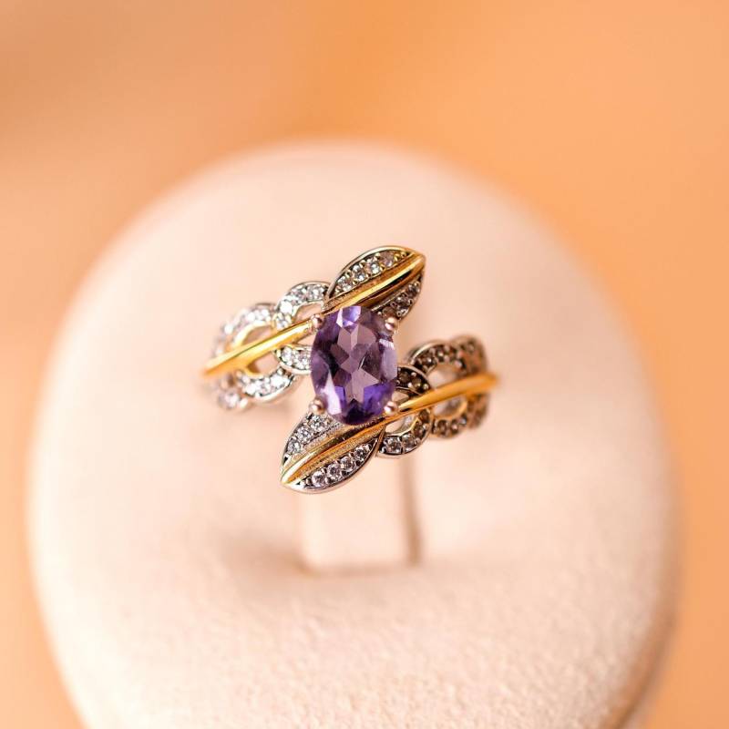 Natürlicher Cordierit Ring Verstellbar Ring Edelstein Schmuck Geschenk Für Frau Perfektes Freundin von JustringSJ