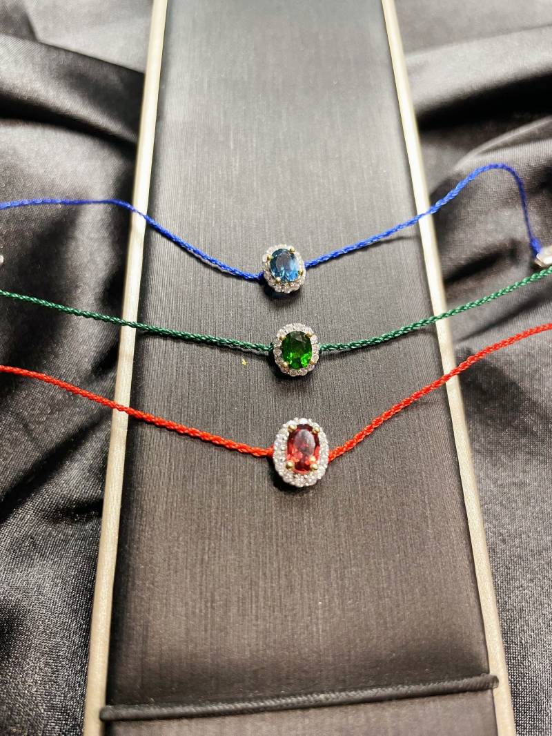 Natürlicher Geburtsstein Armband Zierliche Bettelarmband Personalisierter Edelstein Schmuck Geburtstagsgeschenk von JustringSJ