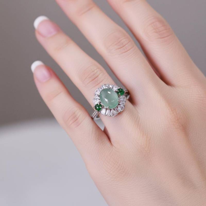 Natürlicher Jade-Ring Geburtsstein-Ring Jade Schmuck Geschenk Für Frau Perfektes Freundin von JustringSJ