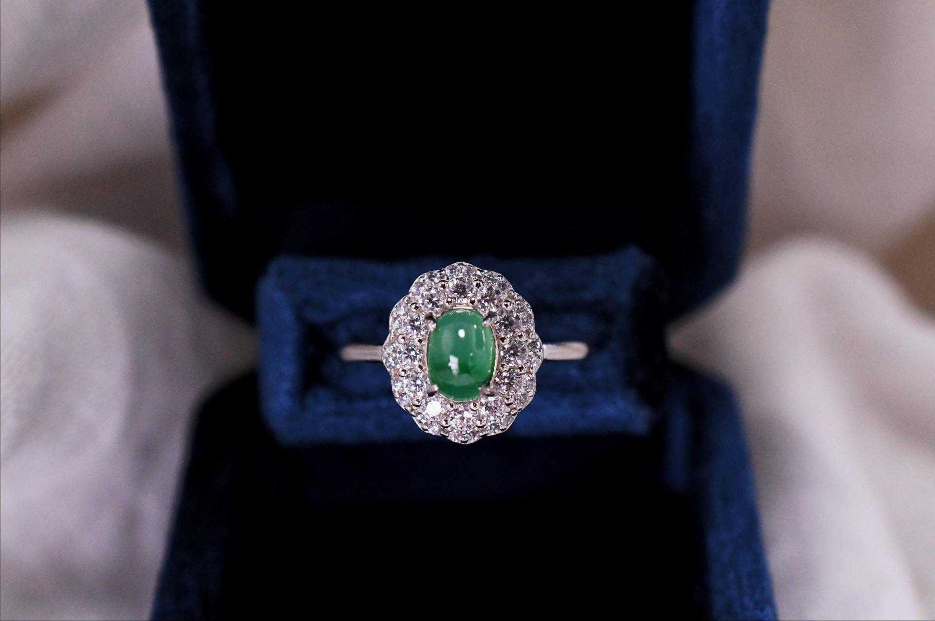Natürlicher Jade-Ring Geburtsstein-Ring Jade Schmuck Geschenk Für Frau Perfektes Freundin von JustringSJ