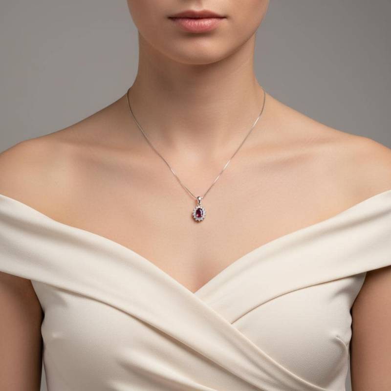 Natürlicher Turmalin Geburtsstein Halskette 925Er Silber Vergoldet Personalisierter Schmuck Geburtstag von JustringSJ