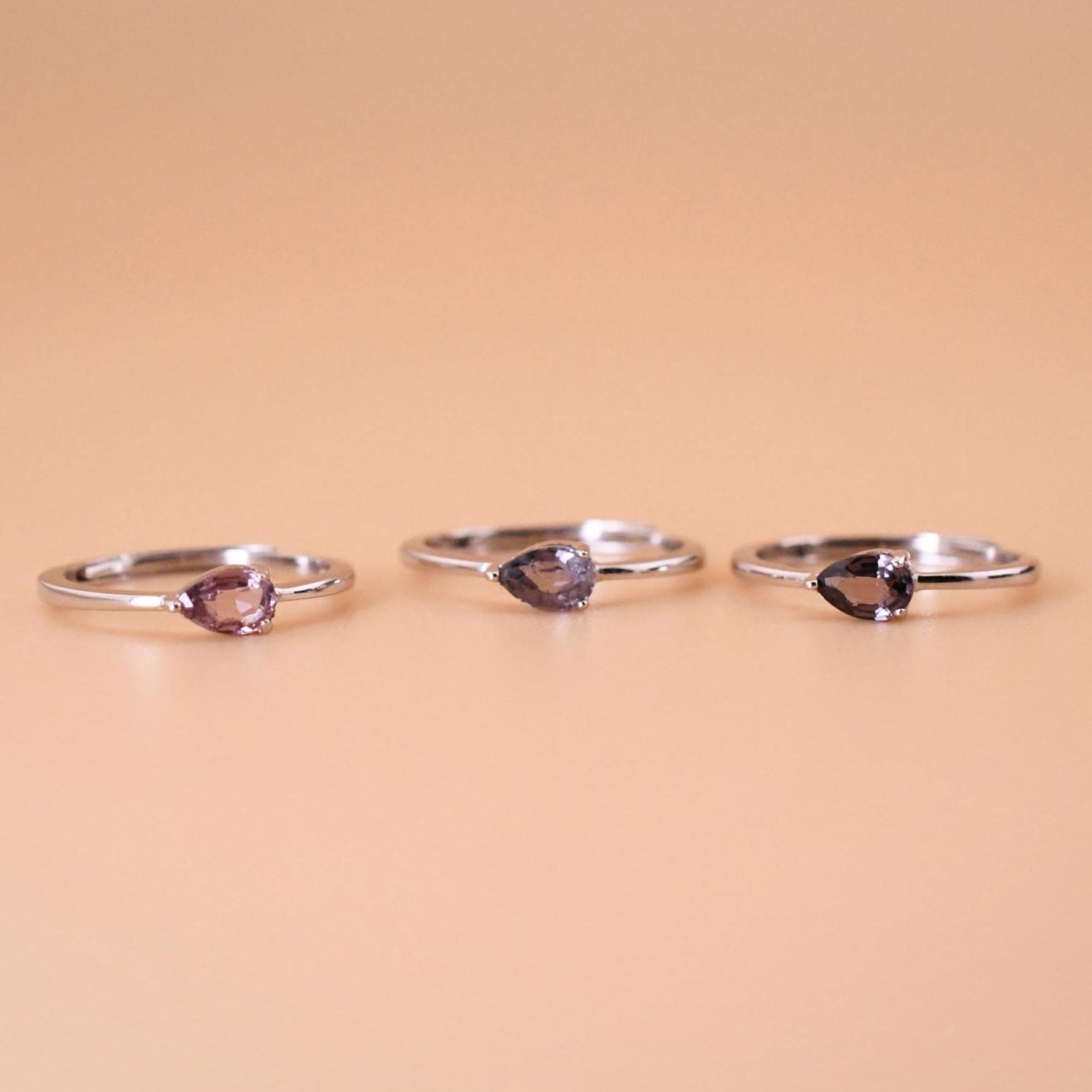 Zierlicher Natürlicher Spinell Ring Kissenförmiger Solitärring 925Er Silber Vergoldet Mit Weißgold Verstellbar Perfektes Geschenk von JustringSJ