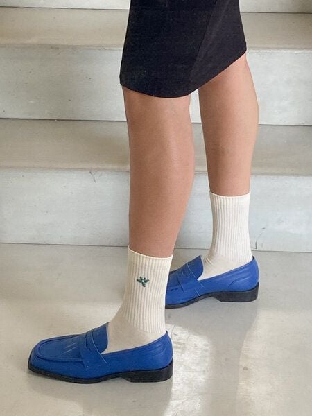 Jutelaune Green Flower Socks von Jutelaune