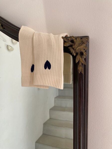 Jutelaune Navy Heart Socks von Jutelaune